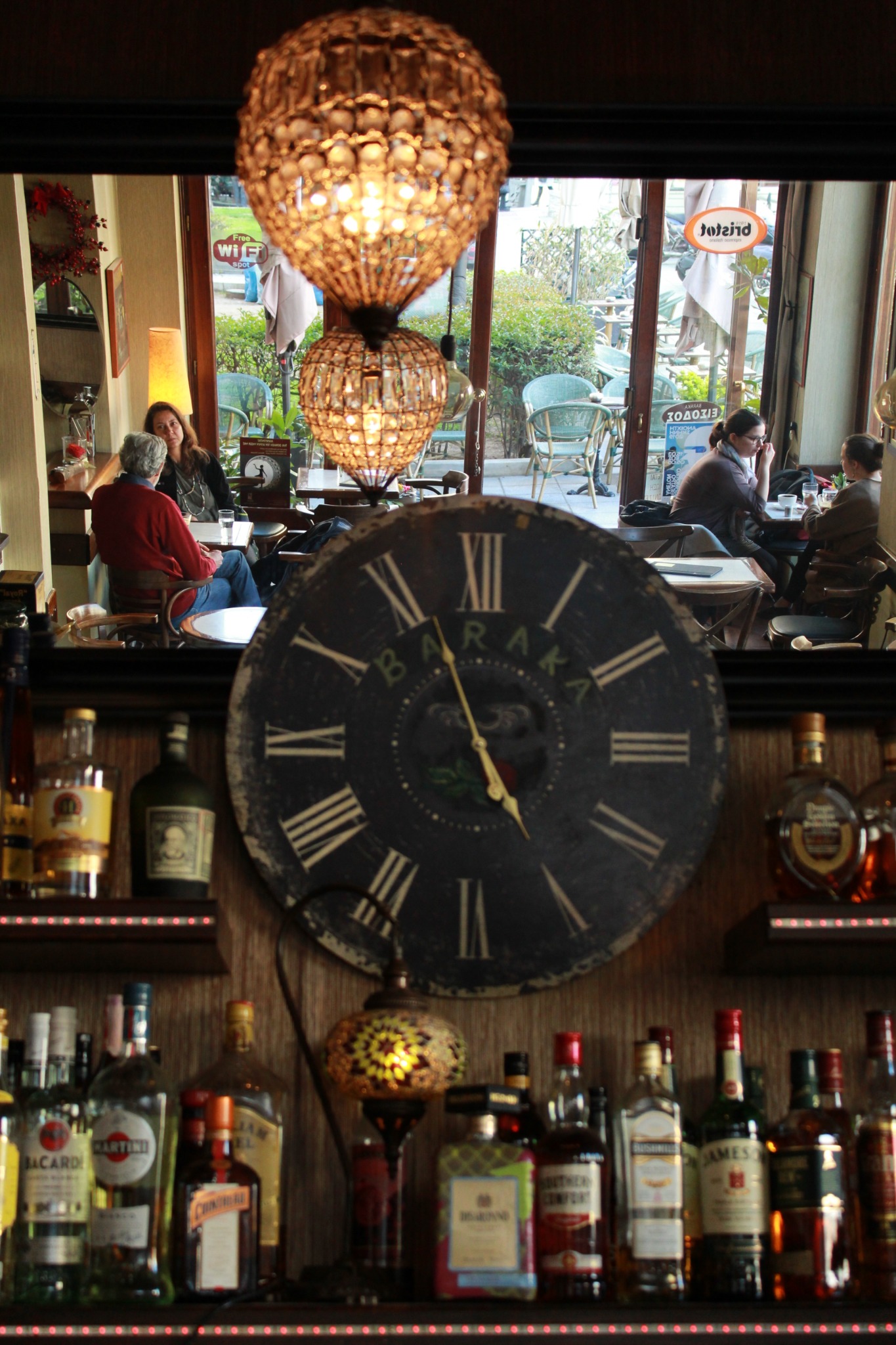 The Baraka clock and interior